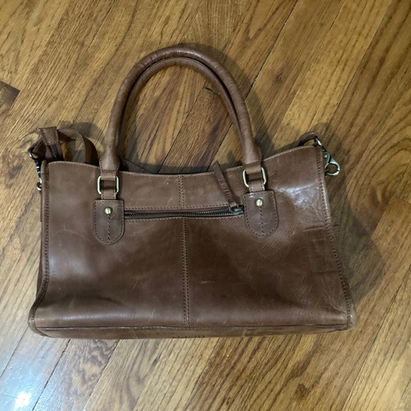 Born Handbags - Eva leather satchel by Born